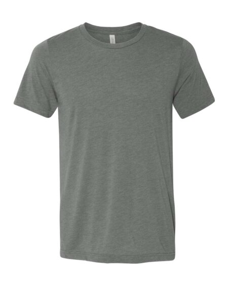 Gray BELLA + CANVAS 3001CVC short sleeve tee