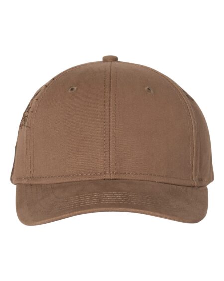 Field Khaki DRI DUCK 3345 Lineman Cap with a slightly curved bill