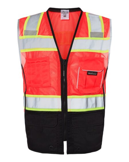Kishigo 1515-1516 Unisex Premium Black Series® Black Bottom Class 2 Vest