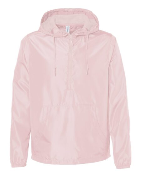 Independent Trading Co. EXP54LWP Unisex Lightweight Quarter-Zip Windbreaker Pullover Jacket