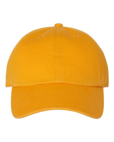 Front view of the 47 Brand 4700 Clean Up Cap in gold