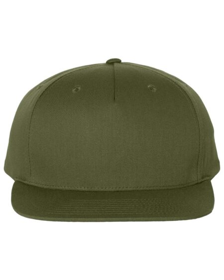Richardson 255 structured snapback cap, front view