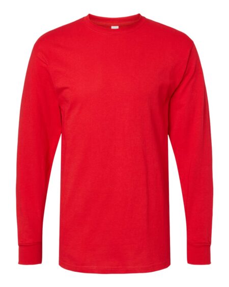 M&O 4820 Unisex Gold Soft Touch Long Sleeve T-Shirt