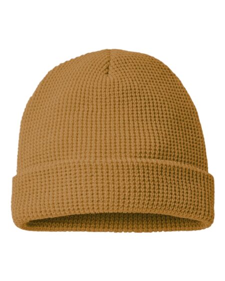 Camel Richardson 146R waffle cuffed beanie