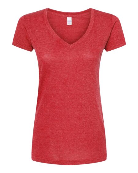Tultex 244 Women’s Poly-Rich V-Neck T-Shirt