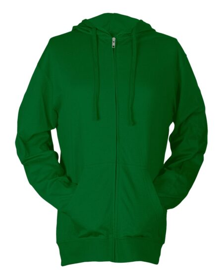 Tultex 260 Unisex Beach Full-Zip Hooded Long Sleeve T-Shirt