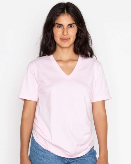 Los Angeles Apparel 24056 Unisex USA-Made Fine Jersey V-Neck T-Shirt
