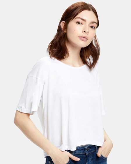 US Blanks US309 Women’s Boxy Open Neck Tee