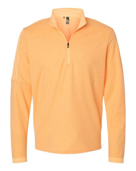 Adidas A554 Men’s 3-Stripes Quarter-Zip Sweater Pullover