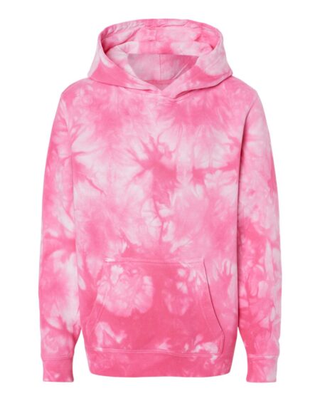 Independent Trading Co. PRM1500TD Youth Midweight Tie-Dyed Hooded Sweatshirt