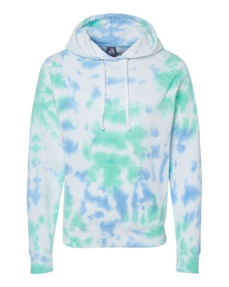 J. America 8861 Men’s Tie-Dyed Fleece Hooded Sweatshirt