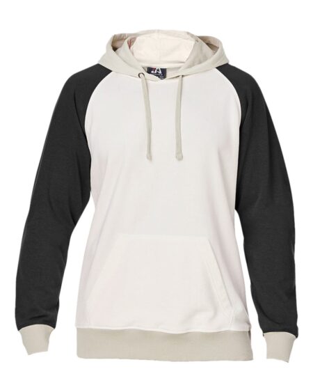 J. America 8886 Unisex Vintage Tricolor Hooded Sweatshirt