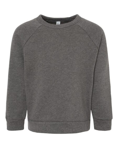 BELLA + CANVAS 3901T Toddler Sponge Fleece Raglan Crewneck Sweatshirt