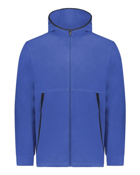 Augusta Sportswear 6859 Youth Eco Revive™ Polar Fleece Hooded Full-Zip Jacket