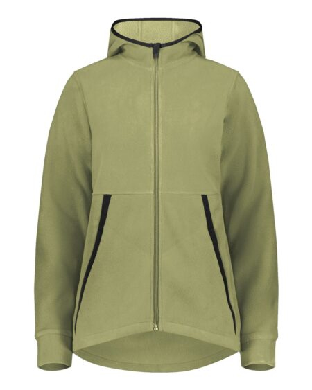 Augusta Sportswear 6860 Women’s Eco Revive™ Polar Fleece Hooded Full-Zip Jacket