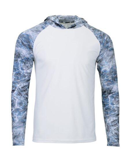 Paragon 241 Men’s Biloxi Performance Colorblocked Hooded Long Sleeve T-Shirt