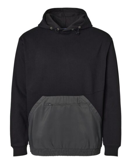 MV Sport 23112 Unisex Mixed Media Hooded Sweatshirt