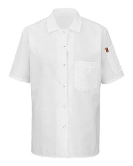 Chef Designs 501X Women’s Mimix™ Short Sleeve Cook Shirt with OilBlok