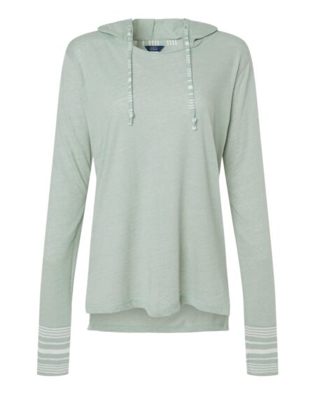 MV Sport W19439 Women’s Heathered Jersey Hooded Tunic