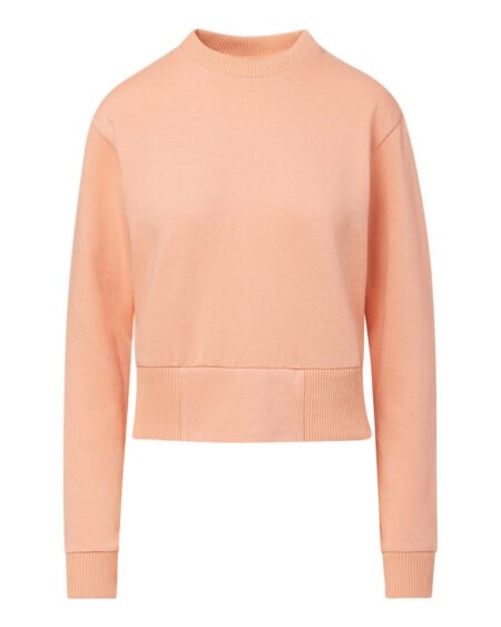 MV Sport W22106 Women’s Romi Cloud Fleece Crop Crewneck Sweatshirt