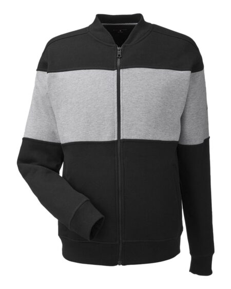 Nautica N17928 Unisex Anchor Fleece Colorblocked Bomber Jacket