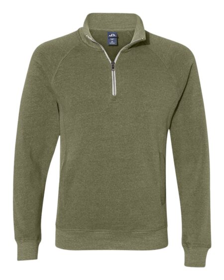 J. America 8869 Men’s Triblend Quarter-Zip Sweatshirt