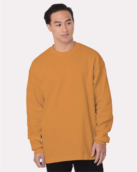 Bayside 8205 Men’s USA-Made Heavyweight Waffle Knit Thermal