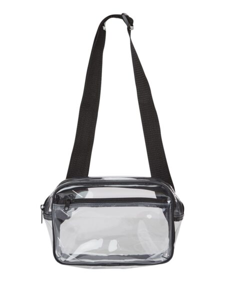 Liberty Bags 5778 Clear Stadium 2-Pocket Fanny Pack/Crossbody Bag