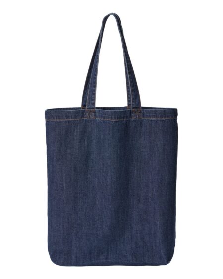 Liberty Bags 7761A Cotton Denim Gusseted Tote Bag