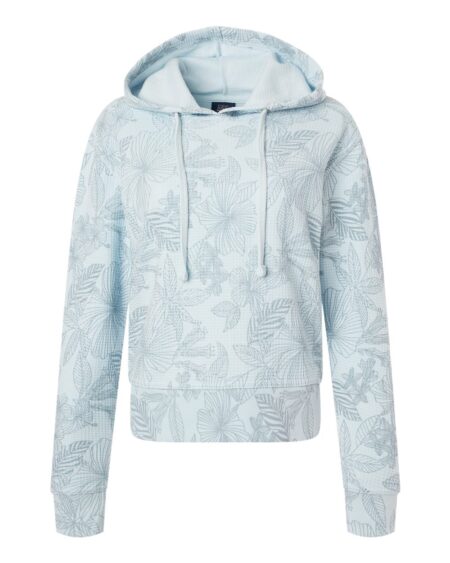 MV Sport W24105 Women’s Maddie Floral Print Hooded Sweatshirt