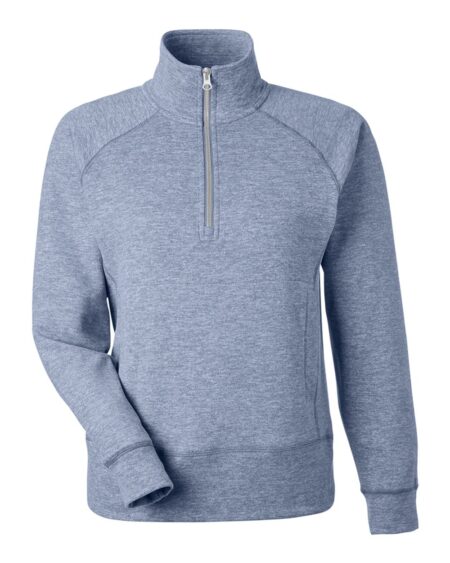 J. America 8743 Women’s Electric Fleece Quarter-Zip Sweatshirt