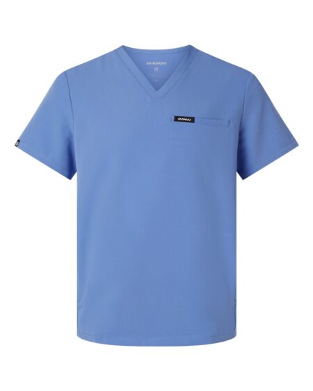 Jaanuu M10002 Men’s Platt 3-Pocket Scrub V-Neck Top