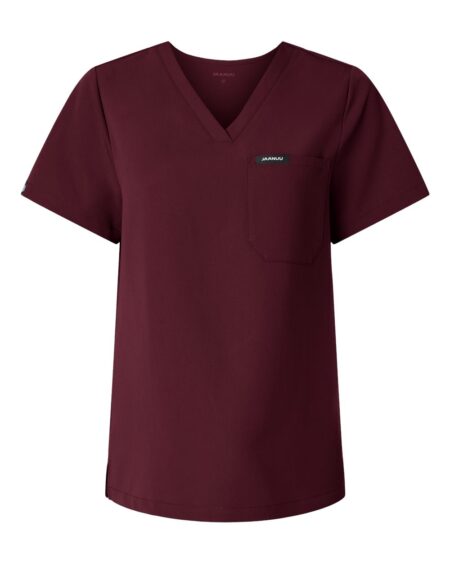 Jaanuu W10001 Women’s Rhena Essential 1-Pocket Scrub V-Neck Top