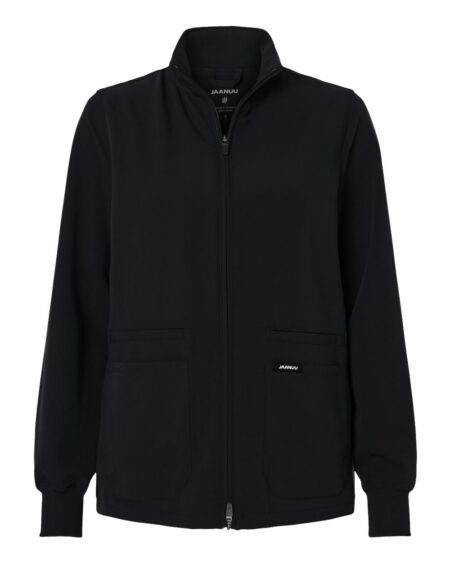 Jaanuu W60001 Women’s Ceri Essential Full-Zip 6-Pocket Scrub Jacket