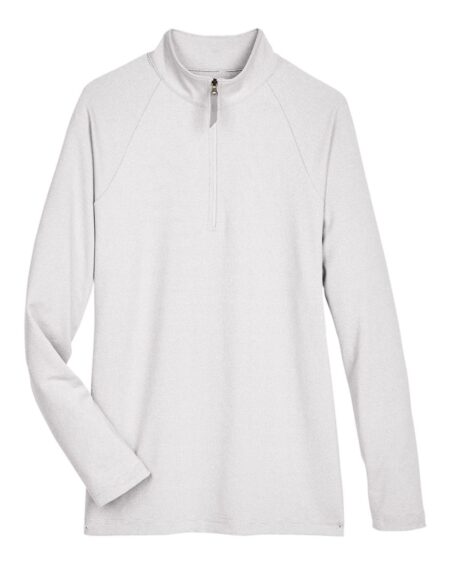 Devon & Jones DG480W Women’s CrownLux Performance® Clubhouse Micro-Stripe Quarter-Zip Pullover