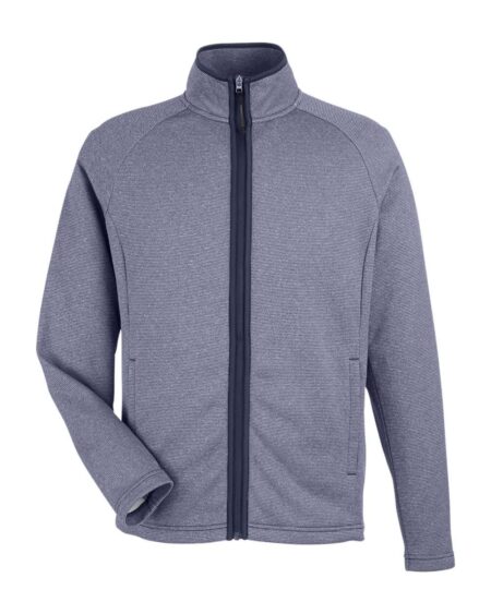 CORE365 CE72 Men’s Venture Heathered Stripe Full-Zip Jacket