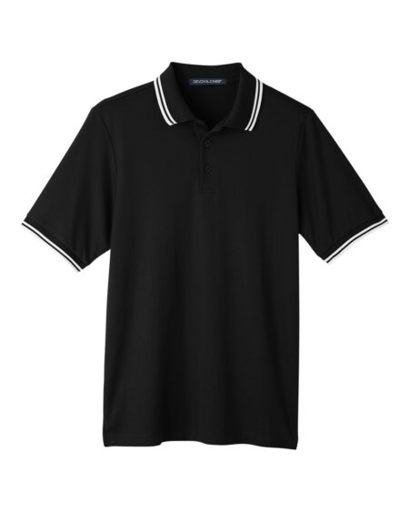 Devon & Jones DG20C Men’s CrownLux Performance® Plaited Tipped Polo