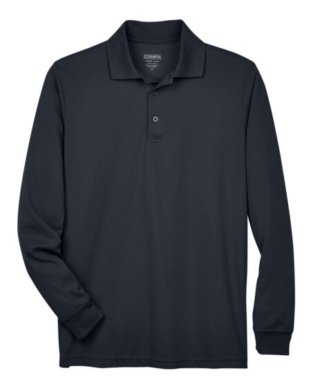 CORE365 88192T Men’s Tall Pinnacle Performance Long Sleeve Piqué Polo