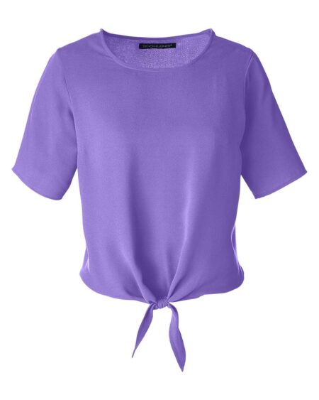 Devon & Jones DP617W Women’s Perfect Fit™ Tie Front Blouse