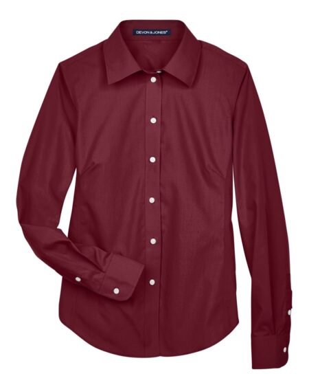 Devon & Jones D620W Women’s Crown Collection® Broadcloth Woven Dress Shirt