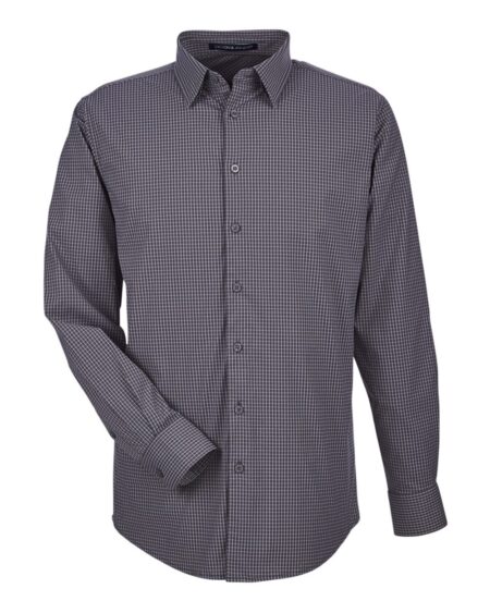 Devon & Jones DG535 Men’s CrownLux Performance® Tonal Mini Check Woven Dress Shirt
