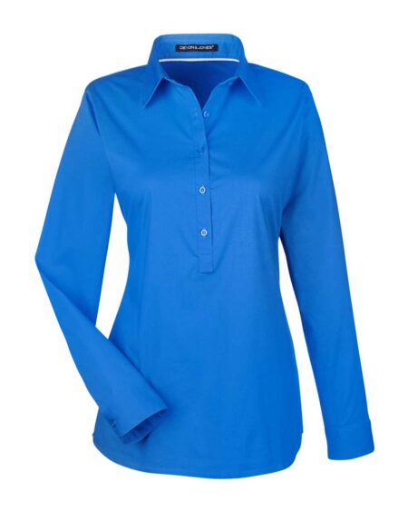Devon & Jones DP610W Women’s Perfect Fit™ Half-Placket Tunic Dress Shirt