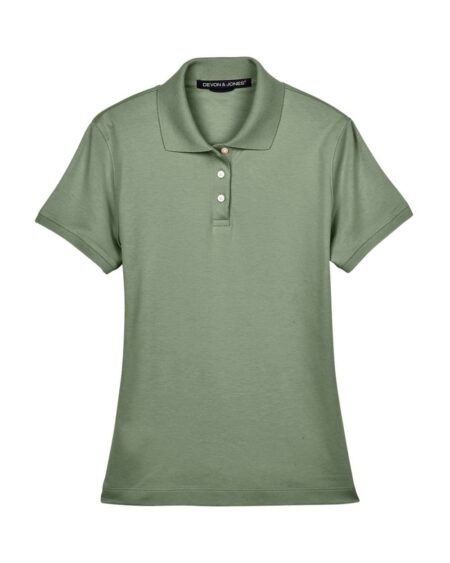 Devon & Jones D140SW Women’s Perfect Pima Interlock Polo