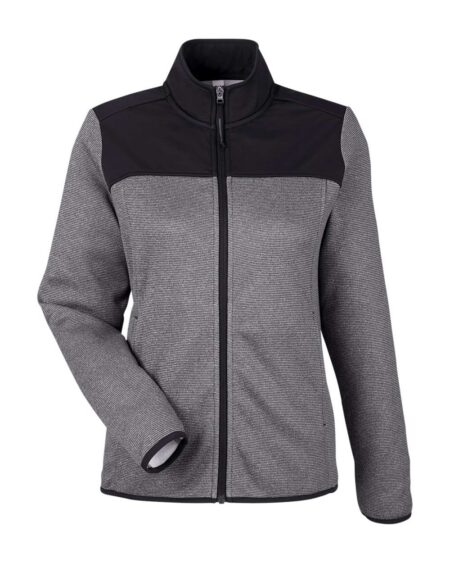 CORE365 CE74W Women’s Venture Heathered Stripe Hybrid Jacket