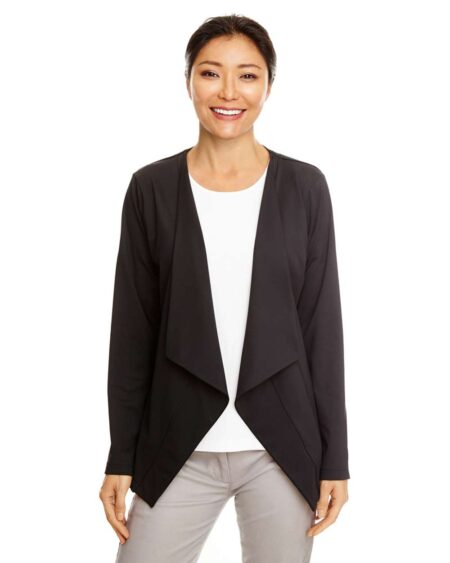 Devon & Jones DP465W Women’s Perfect Fit™ Draped Open Cardigan Blazer
