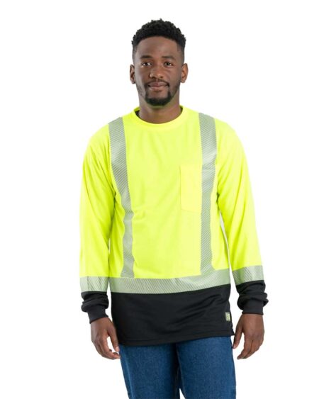 Berne Apparel HVK018 Men’s Hi-Vis Class 3 Color Blocked T-Shirt