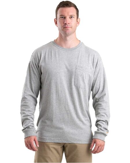 Berne Apparel BSM40T Men’s Tall Performance Long Sleeve Pocket T-Shirt