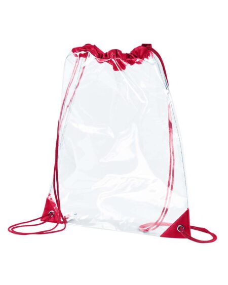 BAGedge BE253 PVC Clear Drawstring Bag