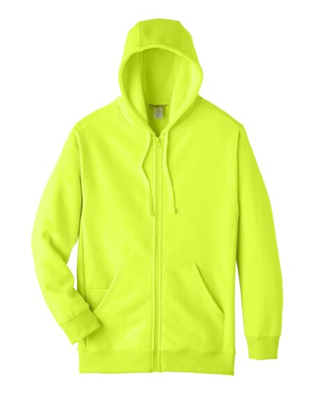 Team 365 TT95 Unisex Zone HydroSport™ Heavyweight Full-Zip Hooded Sweatshirt