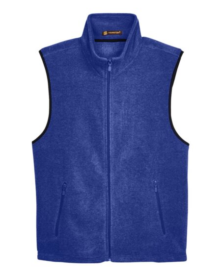 Harriton M985 Unisex Fleece Full-Zip Vest